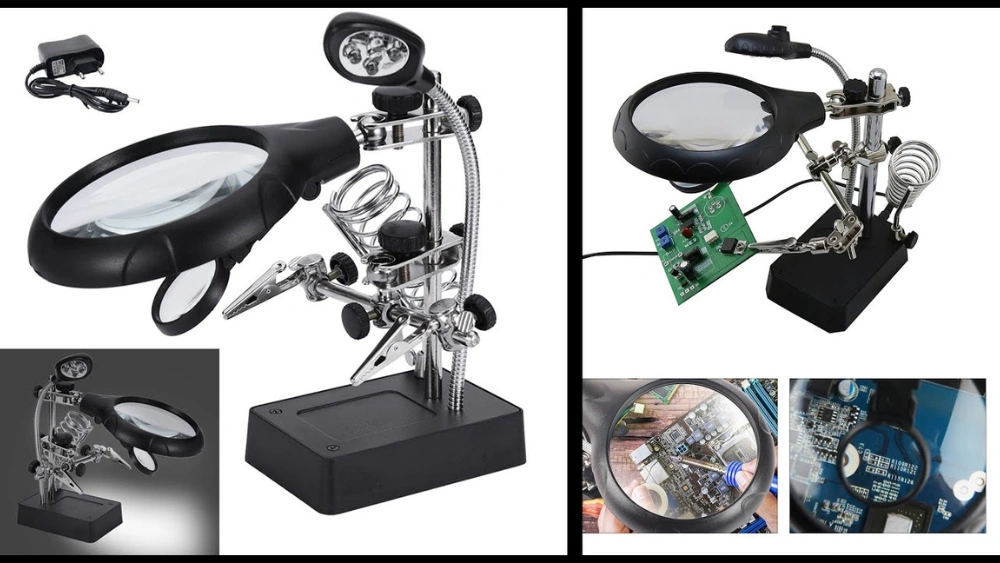 Circuit Board Repair Kit With Magnifier for Precise Soldering and Fixes