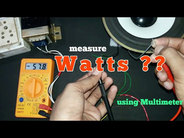 How to Check Watts With Multimeter